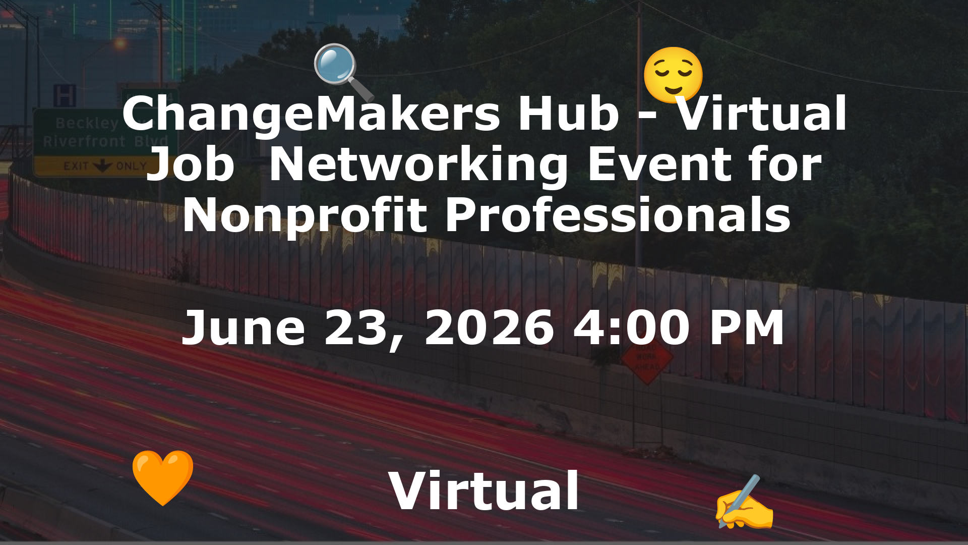 ChangeMakers Hub - Virtual Job  Networking Event for Nonprofit Professionals event image